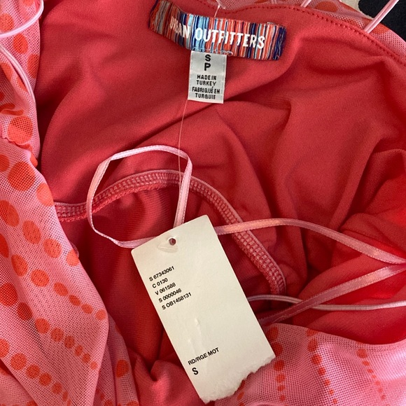 Urban outfitters  lined sheer midi strappy Barbie pink dress - Picture 9 of 9